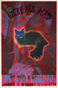 Z_17 Poster White Rabbit Gates of Eden Cheshire Cat two sided With-Out Tear B-side